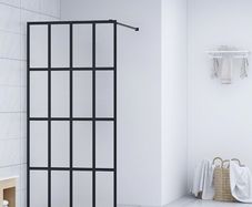 Walk-in Shower Screen Tempered Glass 118x190 cm