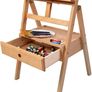 Frame Easel with Art Supply Storage Drawer Adjustable (60.75 inch) Solid Beech Wood Easel Stand for Artists (FREE SHIPPING) Image 7