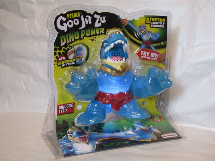 Heroes of Goo Jit Zu Large XL Dino Power Pack Dinogoo Tyro T-Rex With Lights And Sounds Brand New Sealed Very Rare Hard To Find