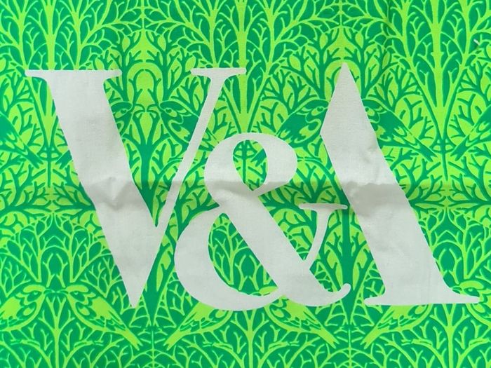 V&A London Green Birds & Branches Tote Bag C.F.A. Voysey Museum Shopper