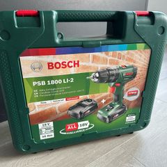 Cordless Combi Drill PSB 1800 LI-2 with X-Line Drill and Screwdriver Bit Set