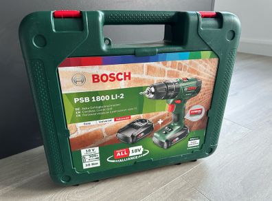 Cordless Combi Drill PSB 1800 LI-2 with X-Line Drill and Screwdriver Bit Set