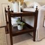 Antique oak sidetable Image 2