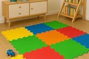 Activo Foam Play Mat 9pcs 29CM x 29CM Large Interlocking Foam Mat for Babies, Toddlers and Kids, Interlocking Soft Play Tiles for Baby Play Room
