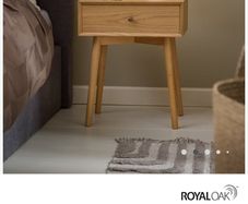 Bedside table Oak  New condition