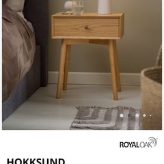 Bedside table Oak  New condition