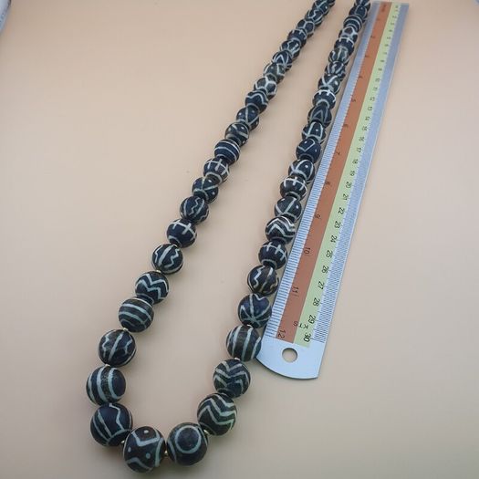 Rare Authentic Antique Burmese Pumtek Pyu Beads Necklace