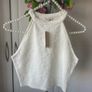 top Bnwt size 10 cream top river island Image 6