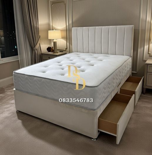Bed, Mattress and Headboard Double