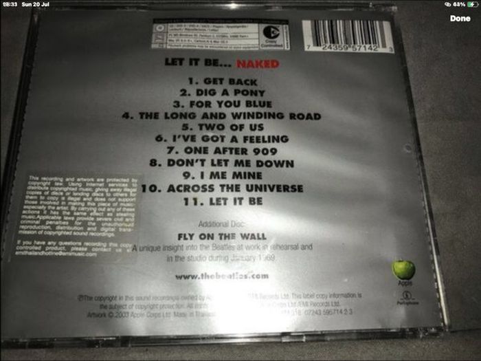 The Beatles - Let It Be  Naked    CD