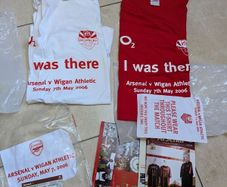 Arsenal V Wigan Last Highbury Game tshirt programme ticket