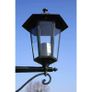 Garden Light Post 2-arms 215 cm Dark Green/Black Aluminium Image 3