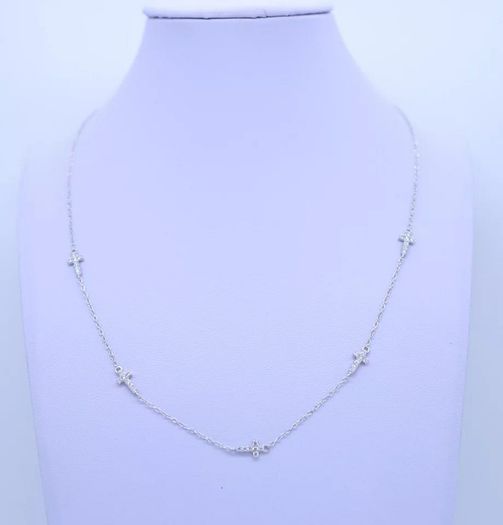 Top cross necklace 925 sterling silver