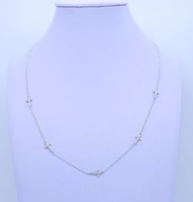 Top cross necklace 925 sterling silver