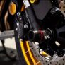 Front wheel axle slider crash protector. Image 3