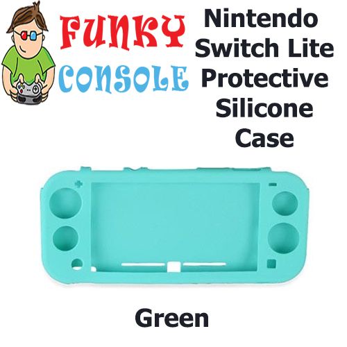 Nintendo Switch Lite Protective Silicone Rubber Gel Console Soft Case Cover Green