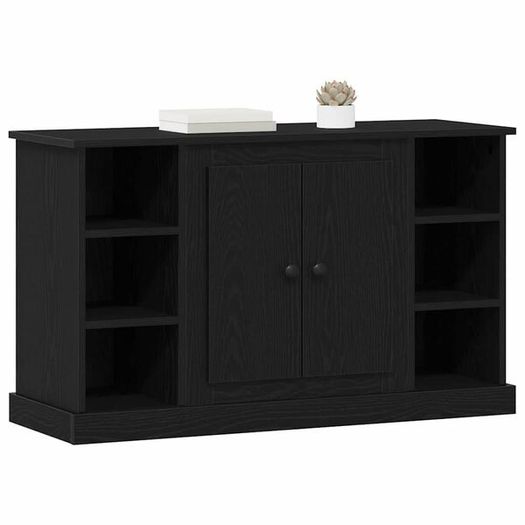 Sideboard Black Oak 100 x 35.5 x 60 cm Engineered Wood
