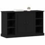 Sideboard Black Oak 100 x 35.5 x 60 cm Engineered Wood Image 3