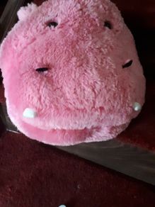 Pink Hippo vibrating foot muff