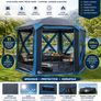 Pop Up Gazebo Tent for 4-6 Persons Family Tent Floor Pan Waterproof Image 2