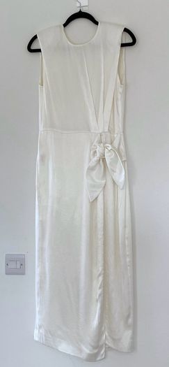 & Other Stories Satin Side Tie Midi Dress