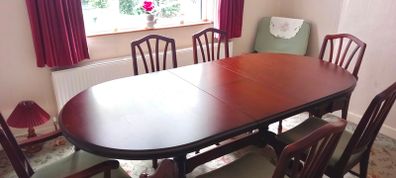 Dining room table and chairs
