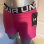 BNWT Under Armour pink Compression Mid Rise shorts size L UK14 EU42 Postage included Image 7