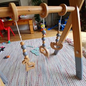 Nuby wooden baby gym