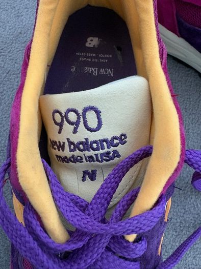 Rare Genuine New Balance 'Lakers' M990PY2 Mens Shoes EU 45