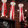 Christmas Windsock 3D Snowman Flag for Christmas Decorations Durable Hanging Windsock Waterproof with Adjustable Hook for Winter, Hanukkah, Christmas, Indoor Outdoor Garden Party, 51 Inch Image 3