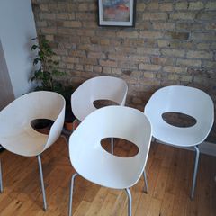 Set of 4 Sintesi Orbit Large Chairs (1960's Italian Designed)