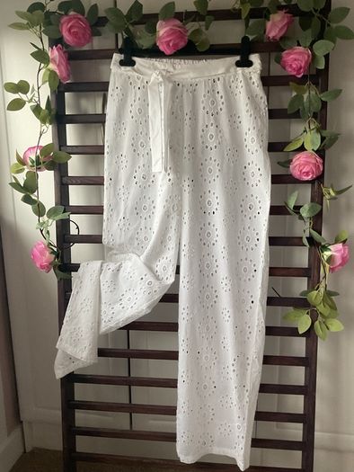 wide leg Bnwot primark Broderie anglaise trousers xsmall