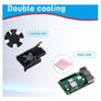 Aluminium Heatsink with PWM Fan, Raspberry Pi 5 Compatible, 30mm Cooling Fan, Thermal Pads for Raspberry Pi 5 4GB/8GB Image 4