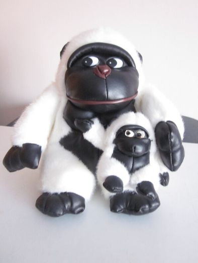 Plush Mania Gorilla with Baby Gorilla Stuffed Toy 9"