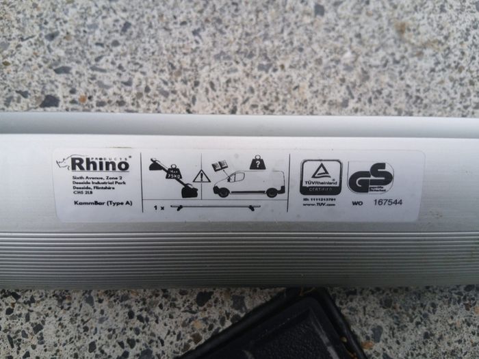 3 x Rhino KammBar Pro Aluminium Roof Bars