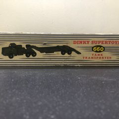 Dinky Supertoys 660Dinky 660 -  Mighty Antar Tank Transporter Truck Green Vintage