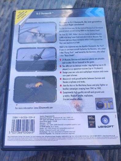 PC game, IL2 Sturmovik, Ubisoft, great condition, D18 post 5e