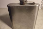 Maxam 6oz Stainless Steel Flask With Screw Down Cap KTFLASK6