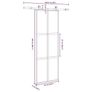 Sliding Door with Hardware Set 76x205 cm Tempered Glass&Aluminium Image 5