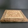 Vintage, 70s, Ceramic Tile Cork Trivet, Hot Pot Stand,  Decorative Floral Design Image 3