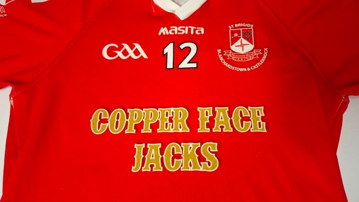 Saint Brigids Blanchardstown & Castleknock GAA (Match Worn) Coppers Gaelic Football Jersey (Adult Large) FREE POST