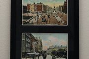 Framed Vintage Dublin Postcards  Sackville Street &amp; Grafton Street