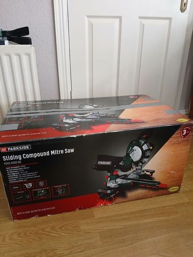 Parkside sliding compound mitre saw.