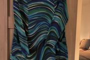 APRICOT blue and green swirl pattern tunic dress - UK 16