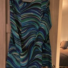 APRICOT blue and green swirl pattern tunic dress - UK 16