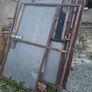 double patio  door 2 similar double doors and 2 gate metal temporary Image 3