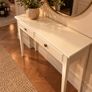 Elegant Cream Console Table Newly Refurbished Image 2