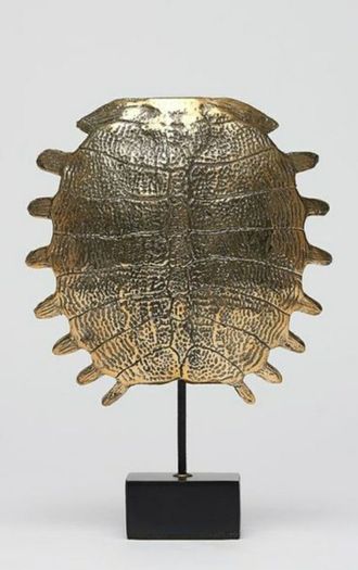 Turtle Shell - Polished Bronze, Signed