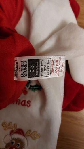 Christmas baby grow
