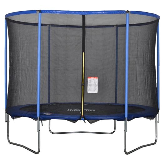 305cm Trampoline for Kids and Adult with Safety Enclosure Net Spring Pad Waterproof Jump Mat for Outdoor Indoor Use